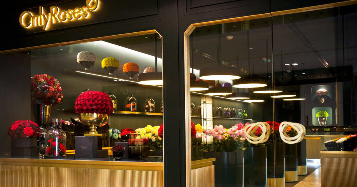 Only Roses Doha Festival City Interior Work & Kiosk (1)