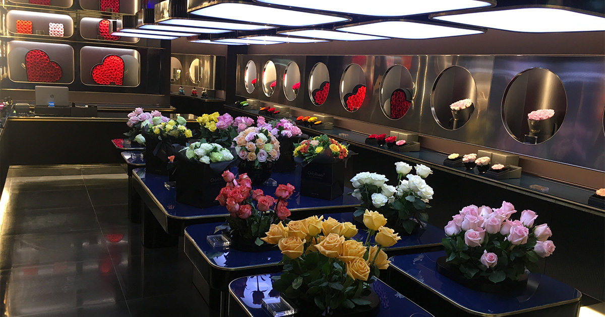 Only Roses Doha Festival City Interior Work & Kiosk (6)