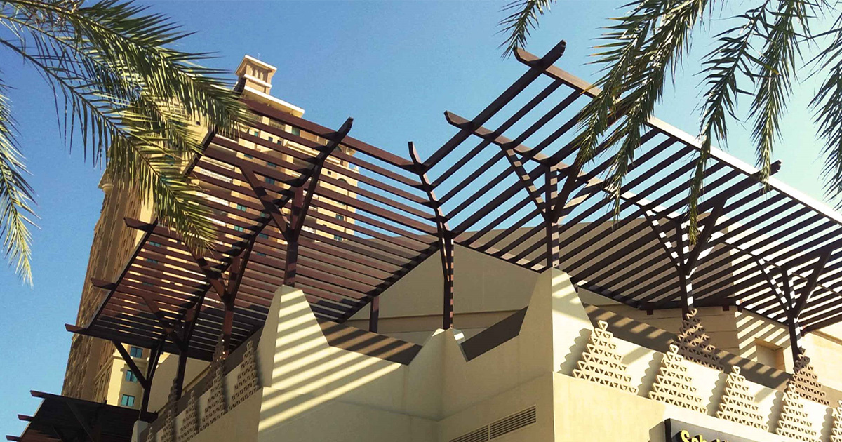 Pearl Qatar Wooden Pergola (2)