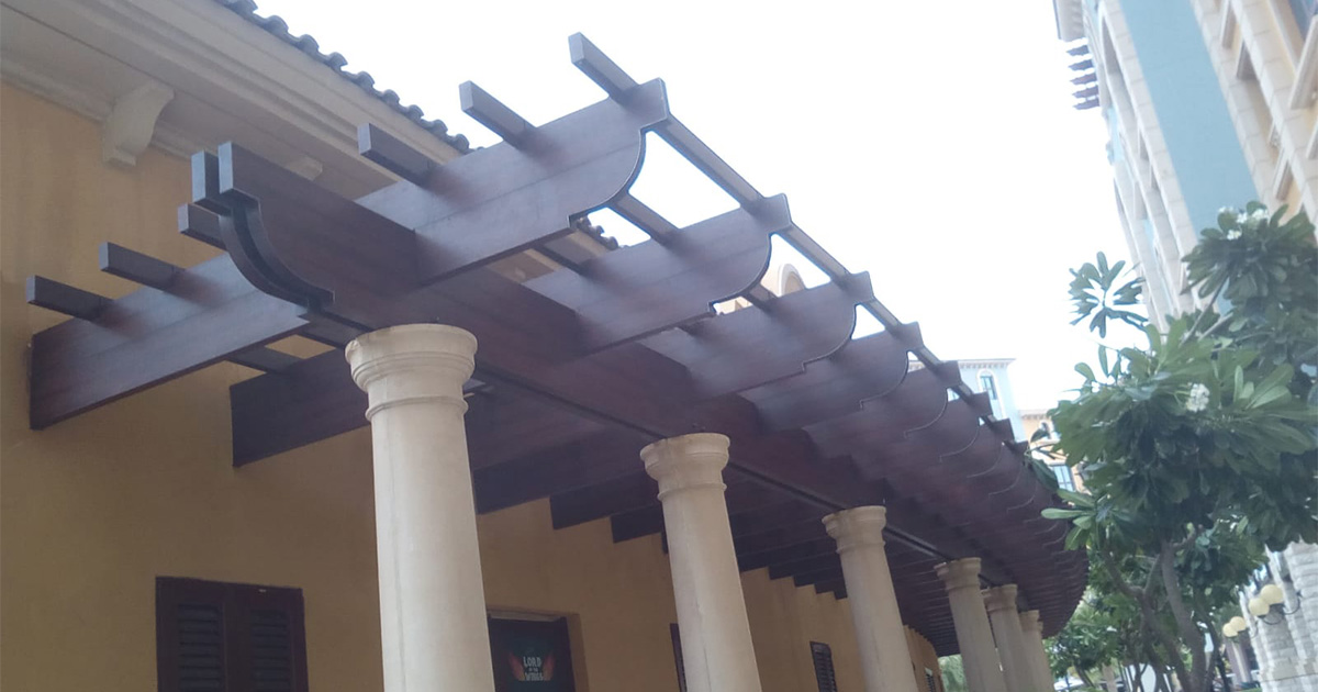 Pearl Qatar Wooden Pergola (7)