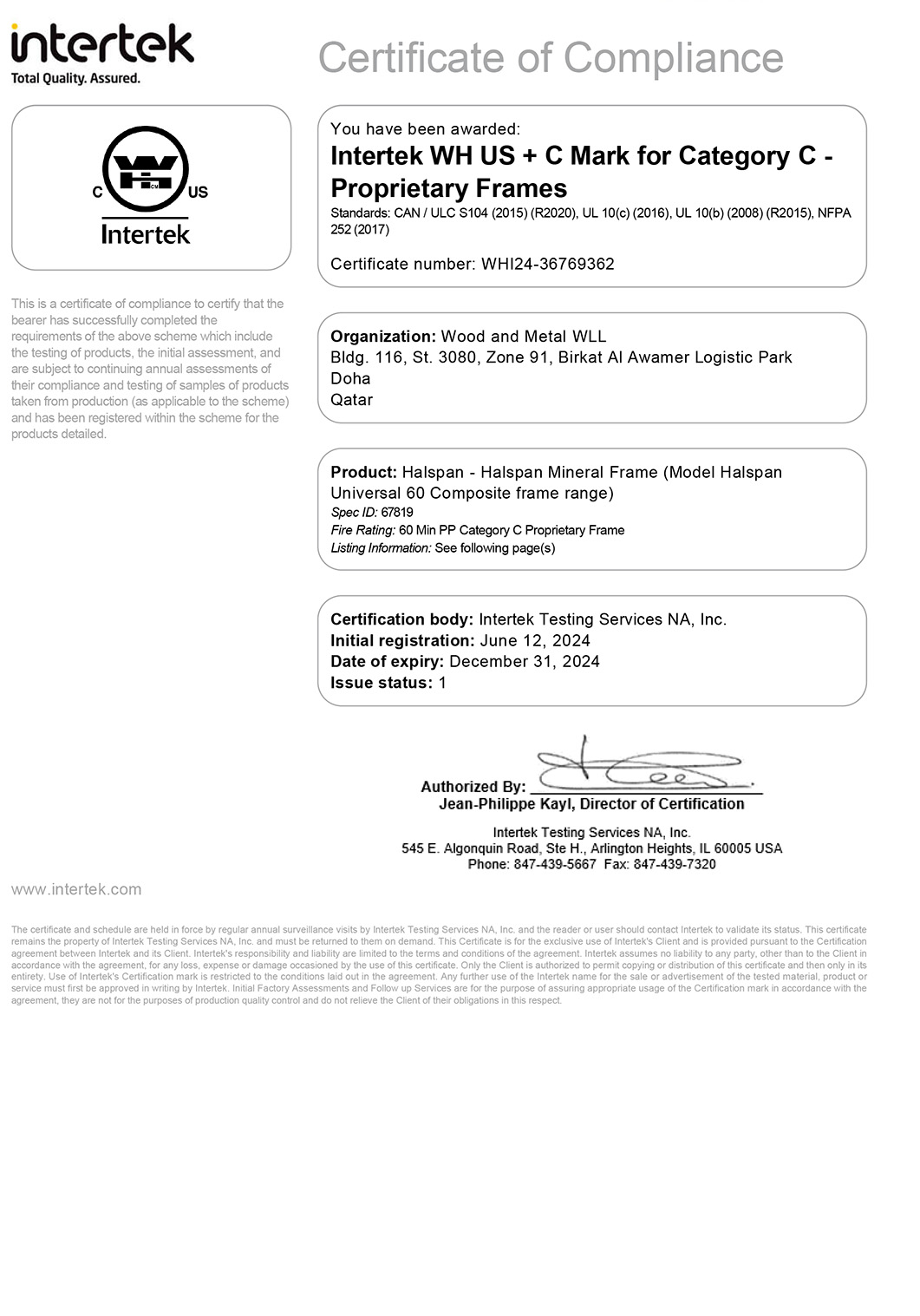 INTERTEK-2-WOOD AND METAL